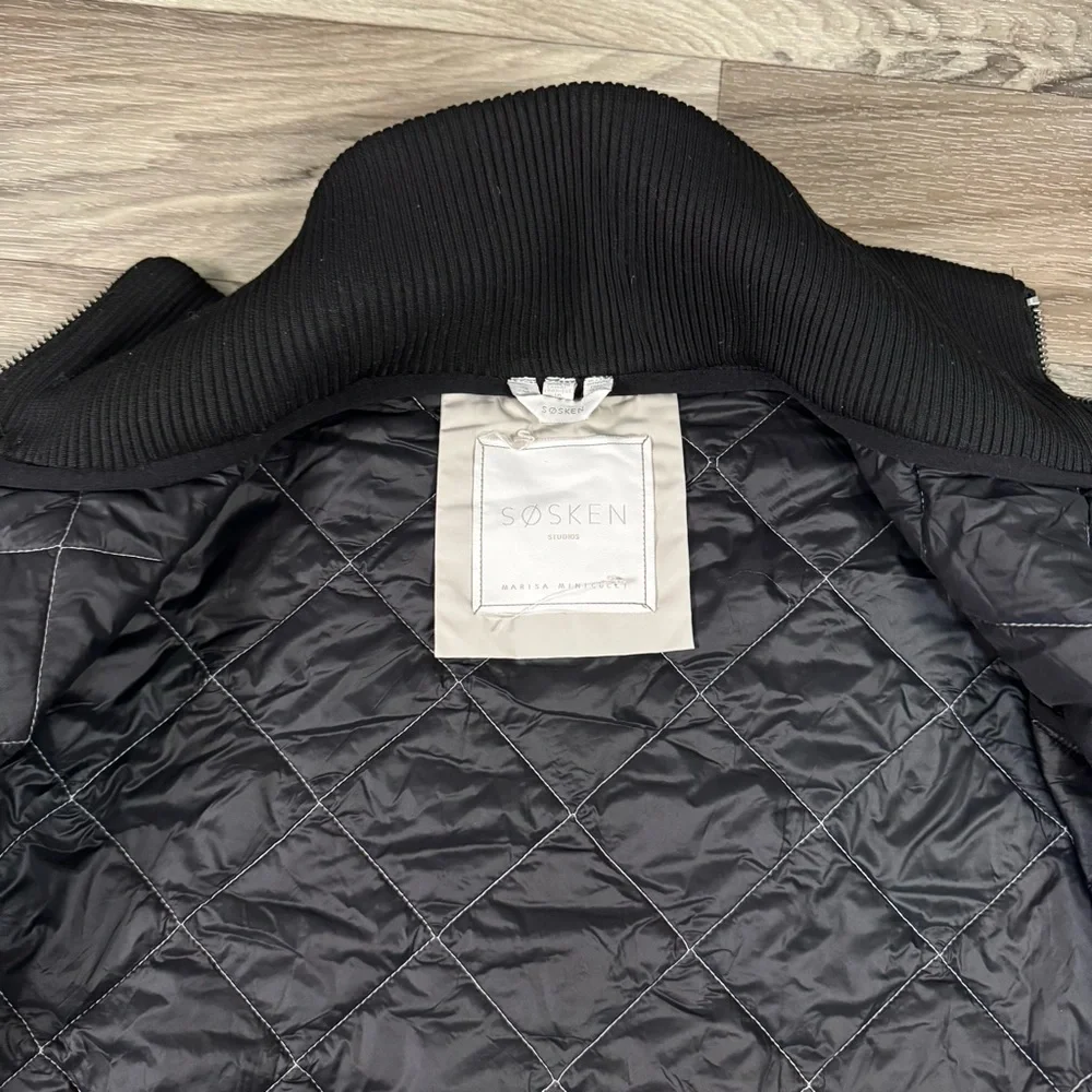 Sosken Gemma Quilted Jacket in Cement Size 3 Large - Picture 7 of 16